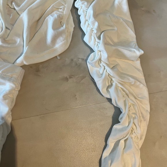 NWT Asymmetrical 2 Piece White Dress Set (Size S,M,L) - Picture 9 of 11